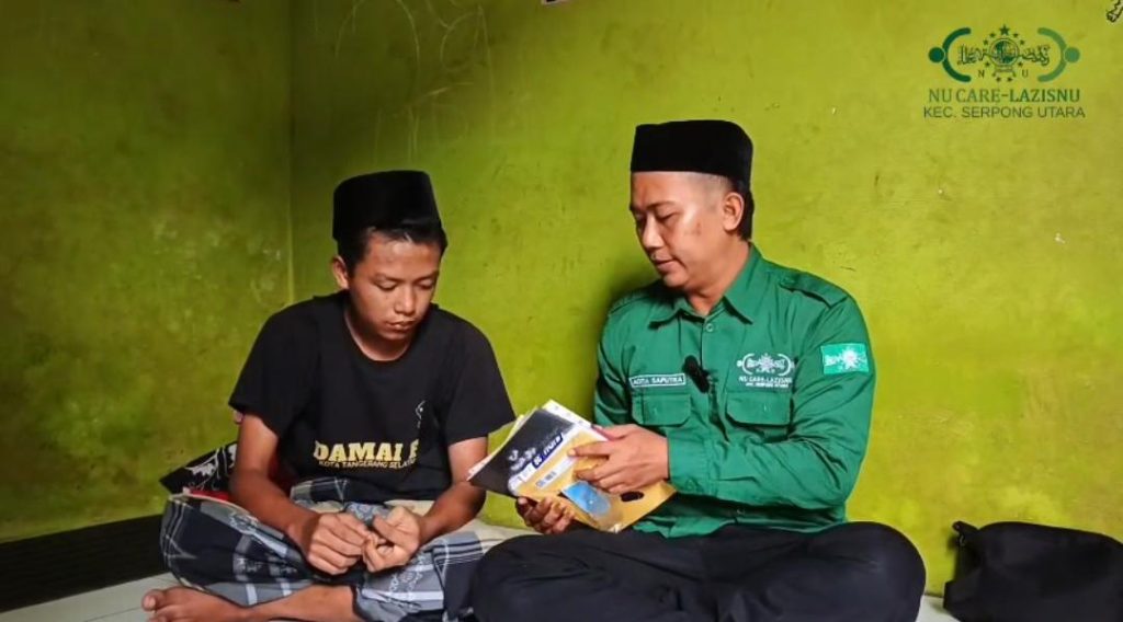 Lazisnu Serpong Utara Jenguk Santri Yatim Binaan di Pesantren Al-Ittifaliah